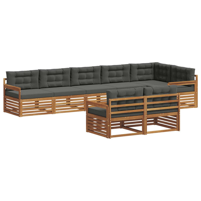 Set de canapele de exterior cu pernă 8 pcs Natural și Antracit - WALTI WALTI