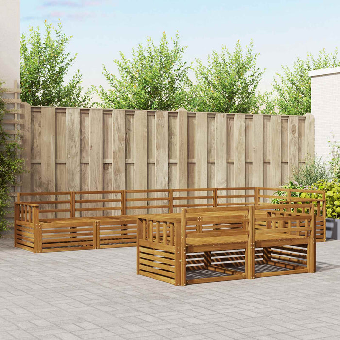 Set de canapele de exterior 8 pcs natural Lemn Solid de Acacia - WALTI WALTI