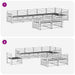 Set de canapele de exterior 8 pcs natural Lemn Solid de Acacia - WALTI WALTI