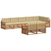 Set de canapele de exterior cu pernă 8 pcs Natural și Bej - WALTI WALTI