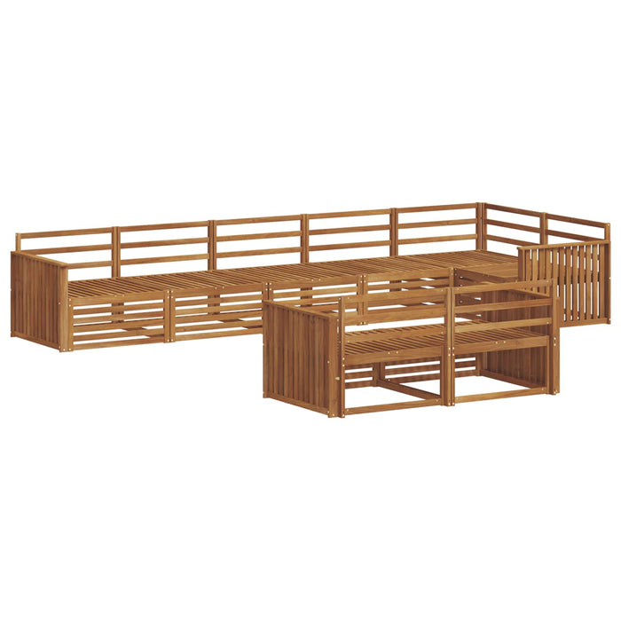 Set de canapele de exterior 8 pcs natural Lemn Solid de Acacia - WALTI WALTI