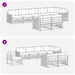 Set de canapele de exterior cu pernă 8 pcs Natural și Crem - WALTI WALTI