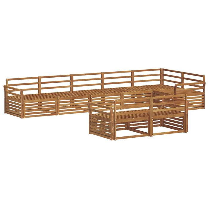 Set de canapele de exterior 8 pcs natural Lemn Solid de Acacia - WALTI WALTI