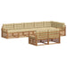 Set de canapele de exterior cu pernă 8 pcs Natural și Bej - WALTI WALTI