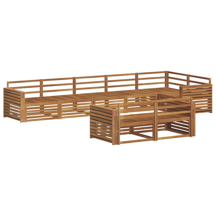 Set de canapele de exterior 8 pcs natural Lemn Solid de Acacia - WALTI WALTI