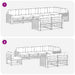 Set de canapele de exterior 8 pcs Gri natural și deschis - WALTI WALTI