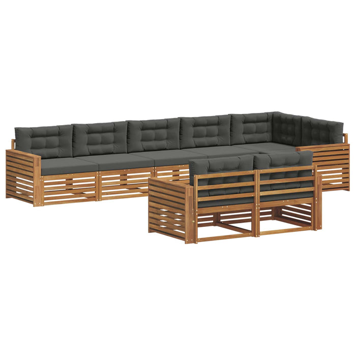Set de canapele de exterior cu pernă 8 pcs Natural și Antracit - WALTI WALTI