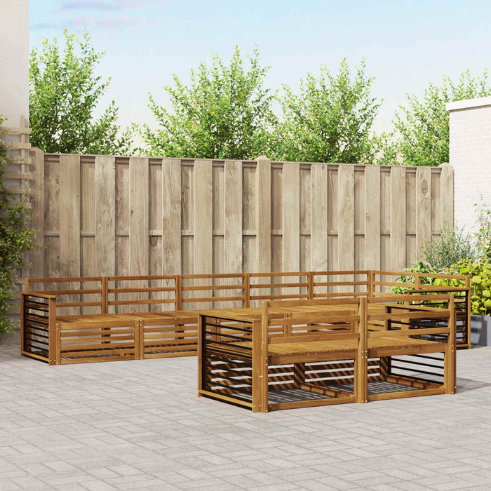 Set de canapele de exterior 8 pcs natural Lemn Solid de Acacia - WALTI WALTI