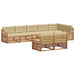 Set de canapele de exterior cu pernă 8 pcs Natural și Bej - WALTI WALTI