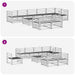 Set de canapele de exterior 9 pcs natural Lemn Solid de Acacia - WALTI WALTI