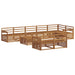 Set de canapele de exterior 9 pcs natural Lemn Solid de Acacia - WALTI WALTI