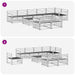 Set de canapele de exterior 9 pcs natural Lemn Solid de Acacia - WALTI WALTI