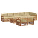 Set de canapele de exterior cu pernă 9 pcs Natural și Bej - WALTI WALTI