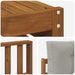 Set de canapele de exterior 9 pcs Gri natural și deschis - WALTI WALTI