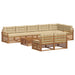 Set de canapele de exterior cu pernă 9 pcs Natural și Bej - WALTI WALTI