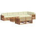 Set de canapele de exterior cu pernă 9 pcs Natural și Crem - WALTI WALTI