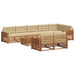 Set de canapele de exterior cu pernă 9 pcs Natural și Bej - WALTI WALTI
