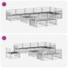 Set de canapele de exterior 9 pcs natural Lemn Solid de Acacia - WALTI WALTI