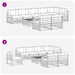 Set de canapele de exterior 9 pcs Gri natural și deschis - WALTI WALTI
