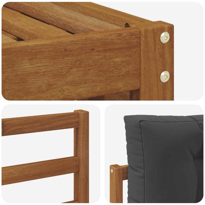 Set de canapele de exterior cu pernă 6 pcs Natural și Antracit - WALTI WALTI