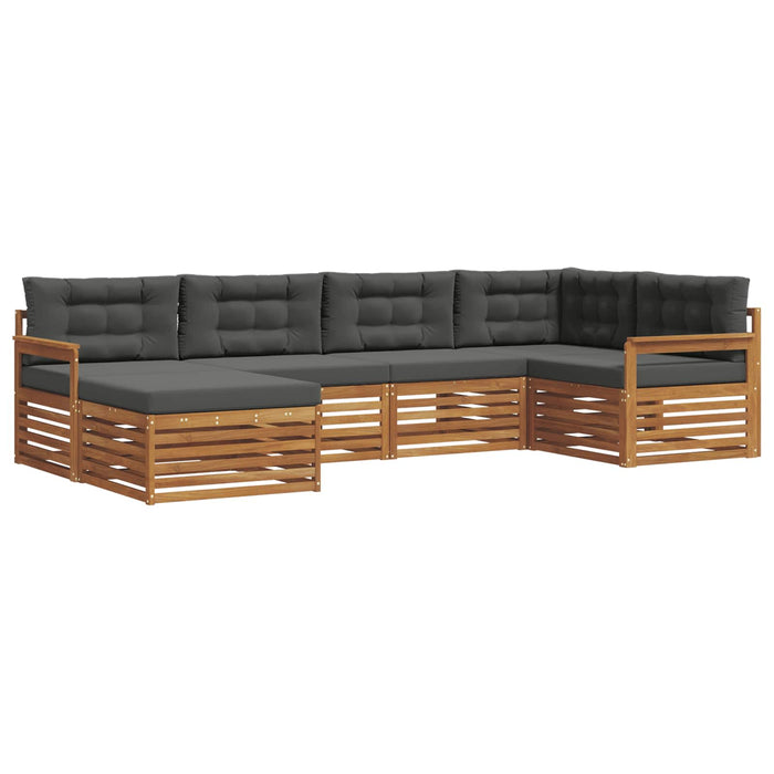 Set de canapele de exterior cu pernă 6 pcs Natural și Antracit - WALTI WALTI