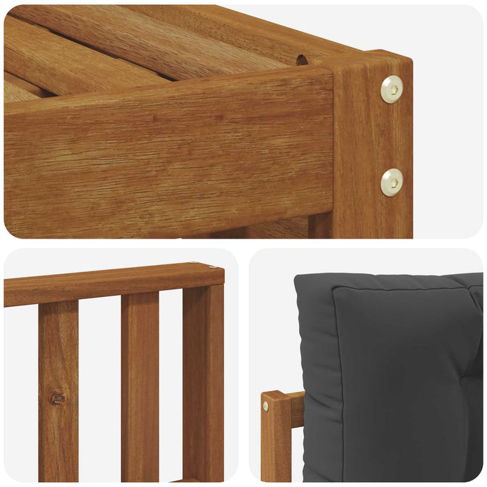 Set de canapele de exterior cu pernă 6 pcs Natural și Antracit - WALTI WALTI