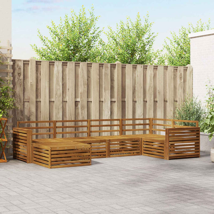 Set de canapele de exterior 6 pcs natural Lemn Solid de Acacia - WALTI WALTI