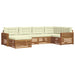 Set de canapele de exterior cu pernă 6 pcs Natural și Crem - WALTI WALTI