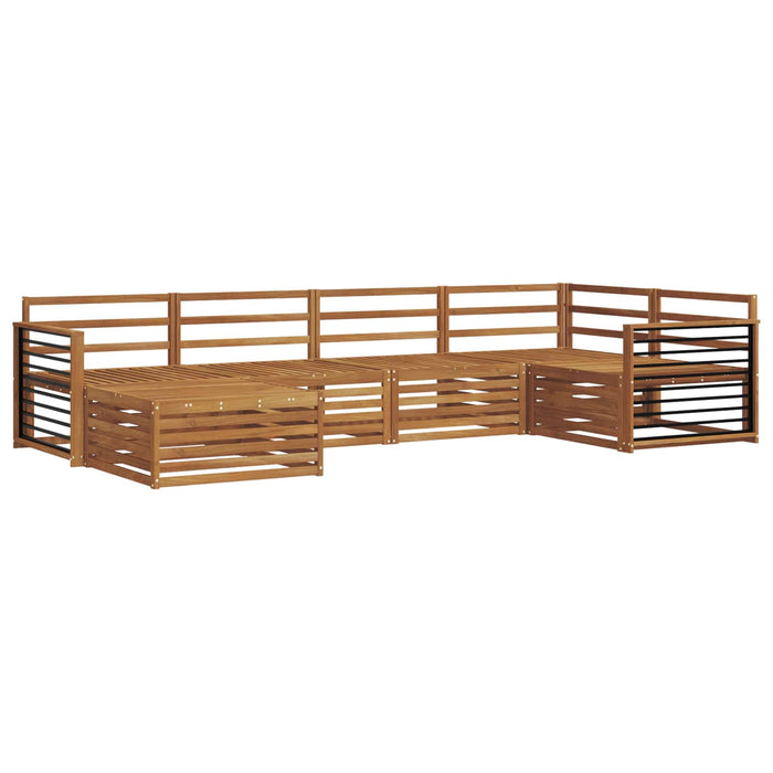 Set de canapele de exterior 6 pcs natural Lemn Solid de Acacia - WALTI WALTI