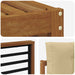 Set de canapele de exterior cu pernă 6 pcs Natural și Bej - WALTI WALTI