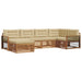 Set de canapele de exterior cu pernă 6 pcs Natural și Bej - WALTI WALTI