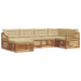 Set de canapele de exterior cu pernă 6 pcs Natural și Bej - WALTI WALTI