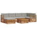 Set de canapele de exterior 19 pcs Gri natural și deschis - WALTI WALTI