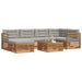 Set de canapele de exterior 19 pcs Gri natural și deschis - WALTI WALTI