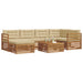 Set de canapele de exterior cu pernă 7 pcs Natural și Bej - WALTI WALTI