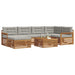 Set de canapele de exterior 19 pcs Gri natural și deschis - WALTI WALTI