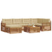 Set de canapele de exterior cu pernă 7 pcs Natural și Bej - WALTI WALTI