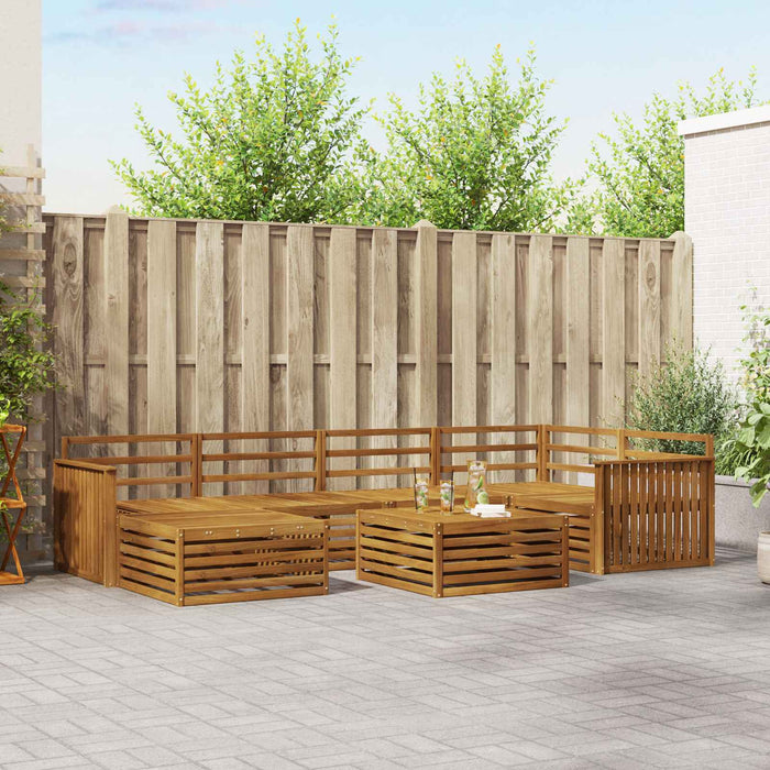 Set de canapele de exterior 7 pcs natural - WALTI WALTI