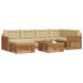 Set de canapele de exterior cu pernă 7 pcs Natural și Bej - WALTI WALTI