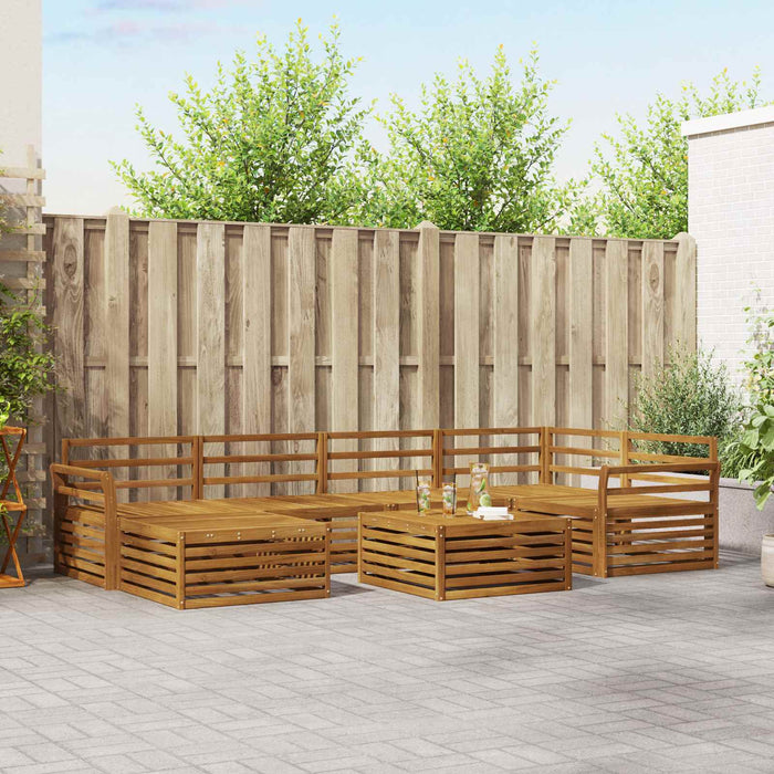 Set de canapele de exterior 7 pcs natural - WALTI WALTI