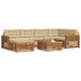 Set de canapele de exterior cu pernă 7 pcs Natural și Bej - WALTI WALTI
