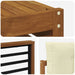 Set de canapele de exterior cu pernă 7 pcs Natural și Crem - WALTI WALTI