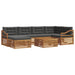 Set de canapele de exterior cu pernă 7 pcs Natural și Antracit - WALTI WALTI