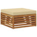 Seturi de canapele 7 pcs Natural și Bej Lemn Solid de Acacia - WALTI WALTI