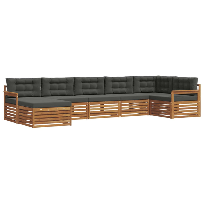 Seturi de canapele cu pernă 7 pcs Natural și Antracit - WALTI WALTI