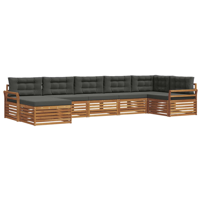 Seturi de canapele cu pernă 7 pcs Natural și Antracit - WALTI WALTI
