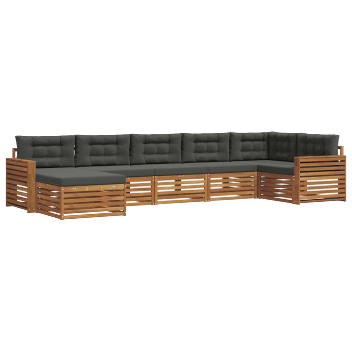 Seturi de canapele cu pernă 7 pcs Natural și Antracit - WALTI WALTI