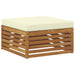Seturi de canapele 7 pcs Natural și Crem Lemn Solid de Acacia - WALTI WALTI