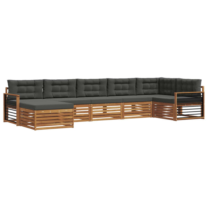 Seturi de canapele cu pernă 7 pcs Natural și Antracit - WALTI WALTI
