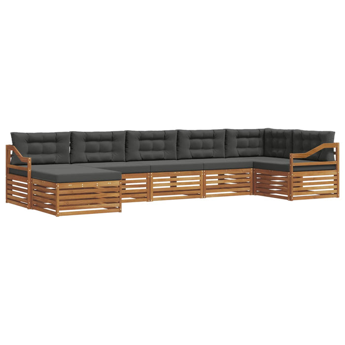 Seturi de canapele cu pernă 7 pcs Natural și Antracit - WALTI WALTI